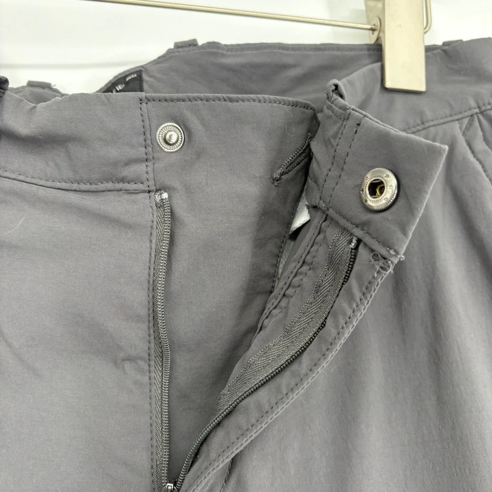 J.Crew 484 Slim Stretch Tech Pant  Size 29/30 Dark Grey Zip pockets